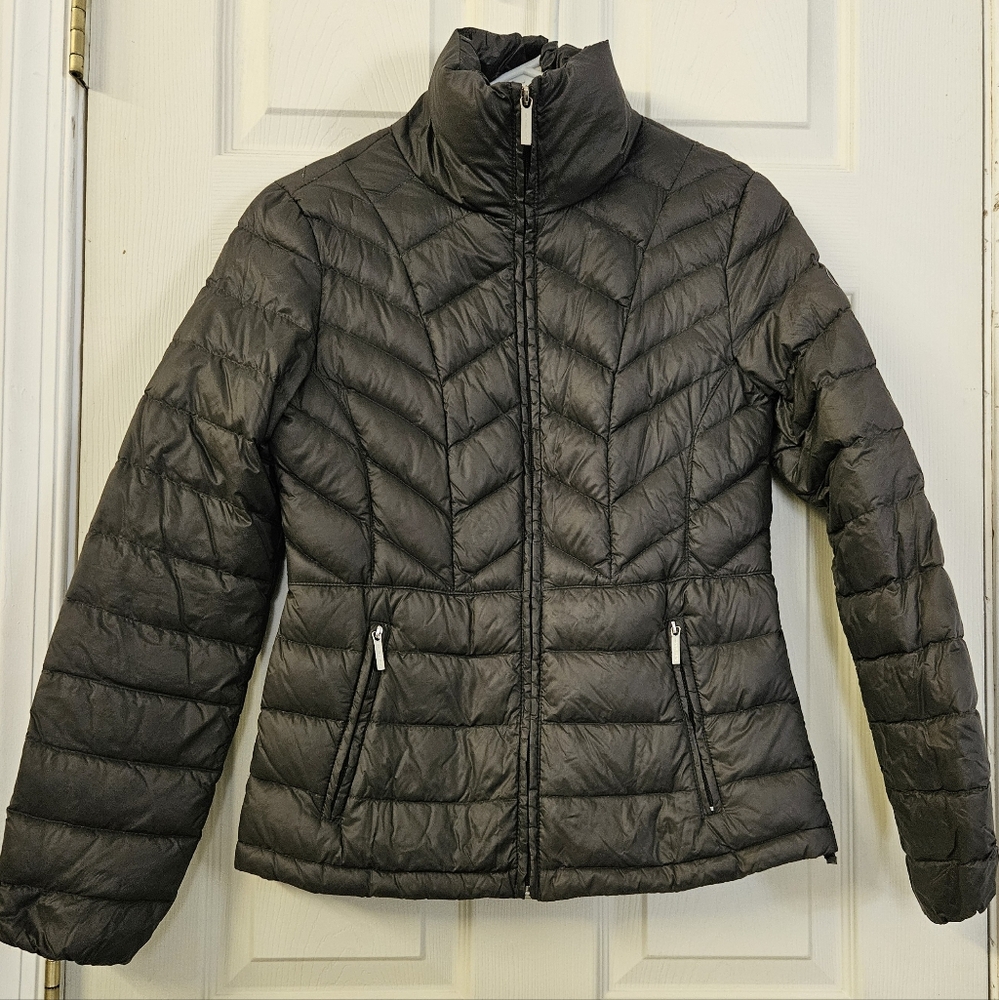 Michael Kors Gray, Light-weight Down Filled Jacket